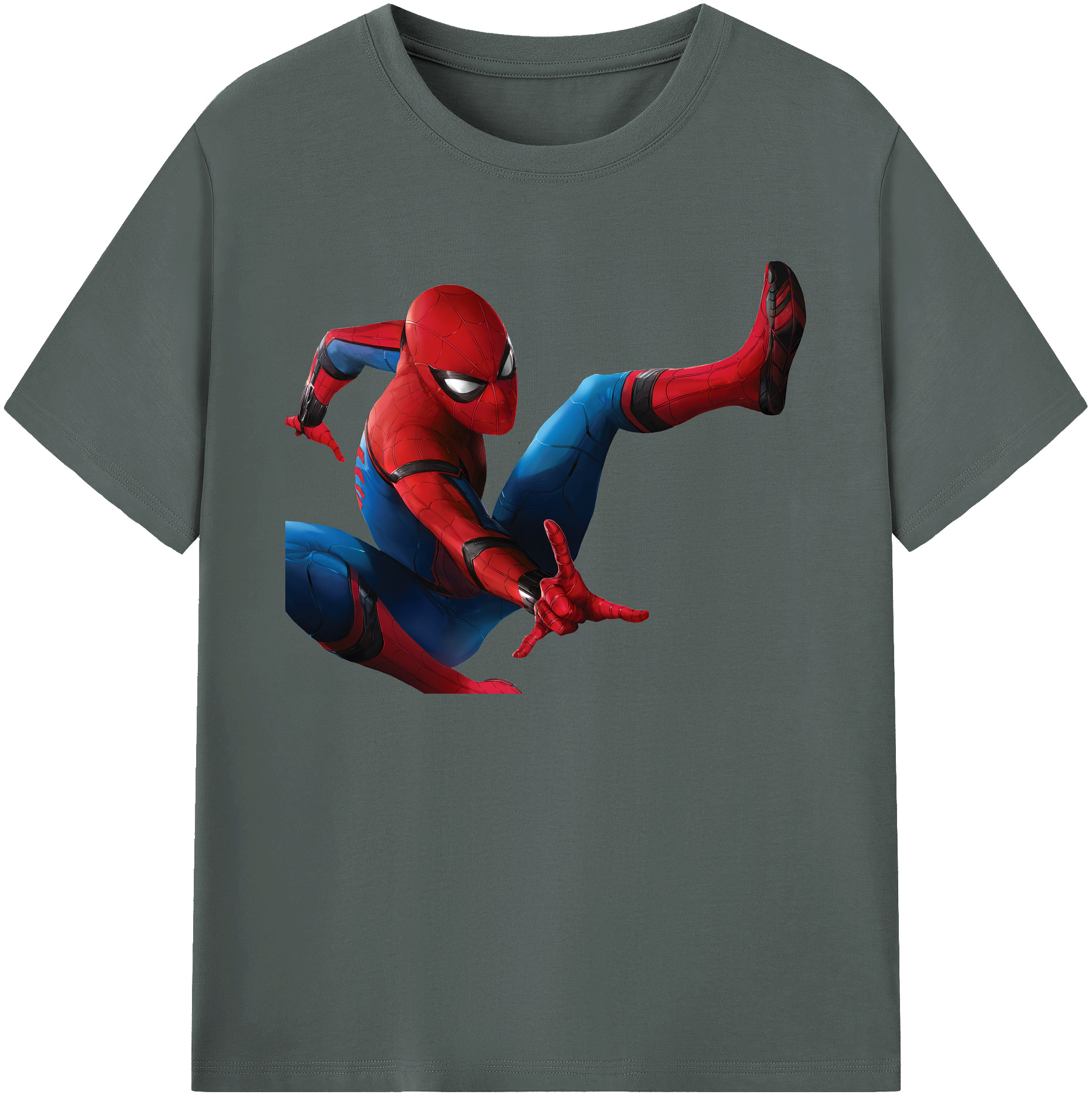 （画像用） Spider Man スパイダーマン 綿100％ メンズ半袖Tシャツ｜肌触りやわらか＆通気性